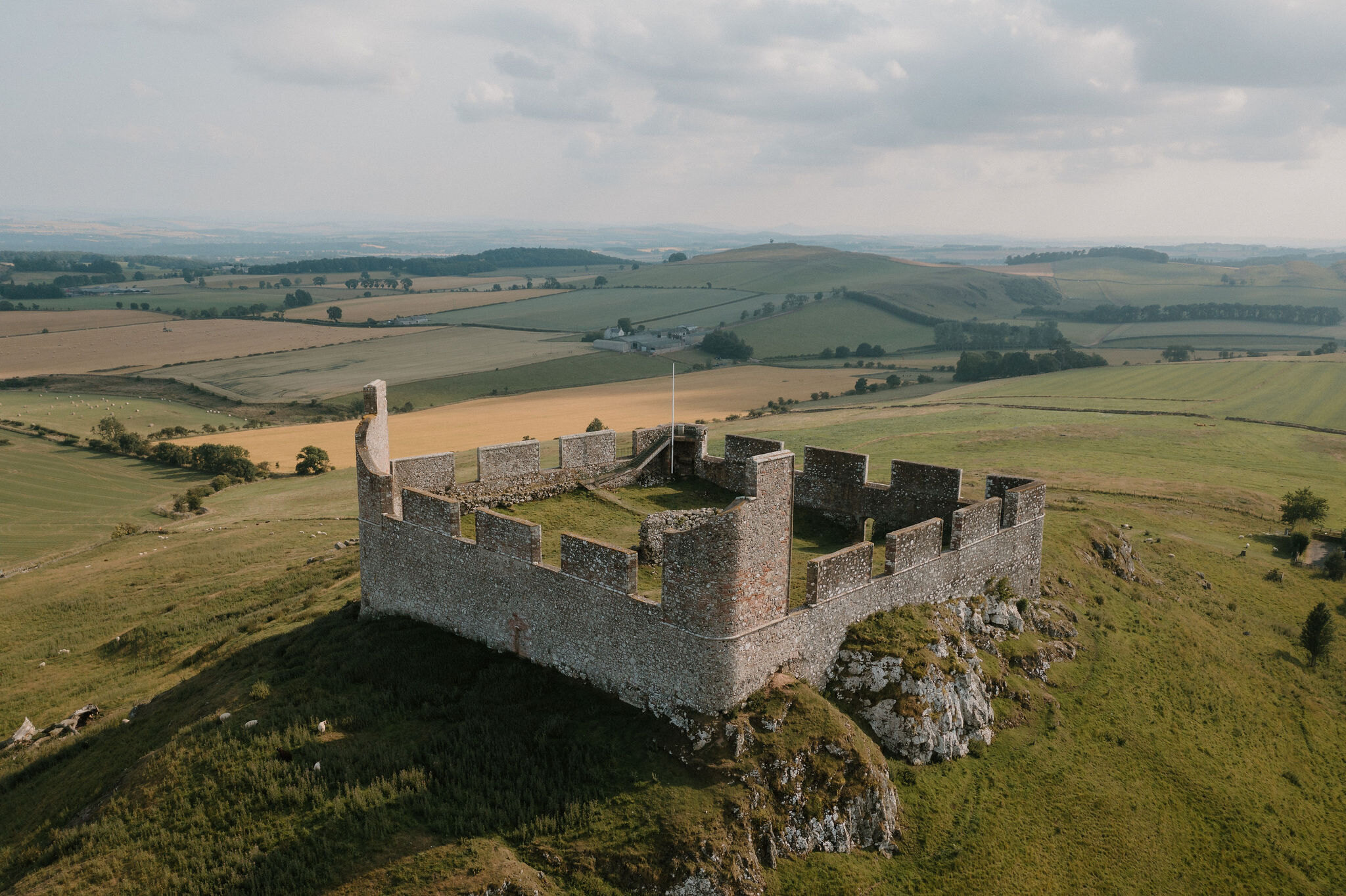 Hume Castle and afternoon tea at Ednam House