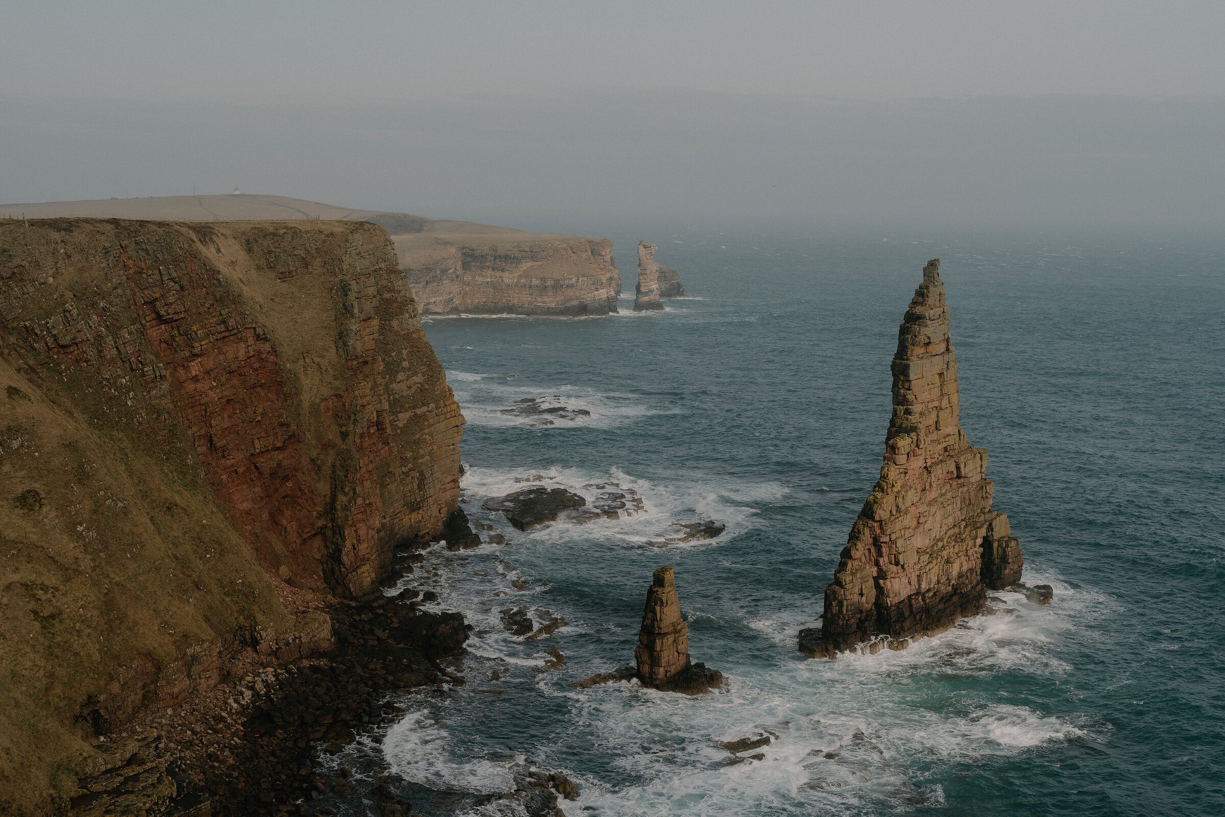 The Stacks of Duncansby, off the cliffs south of Duncansby Head.