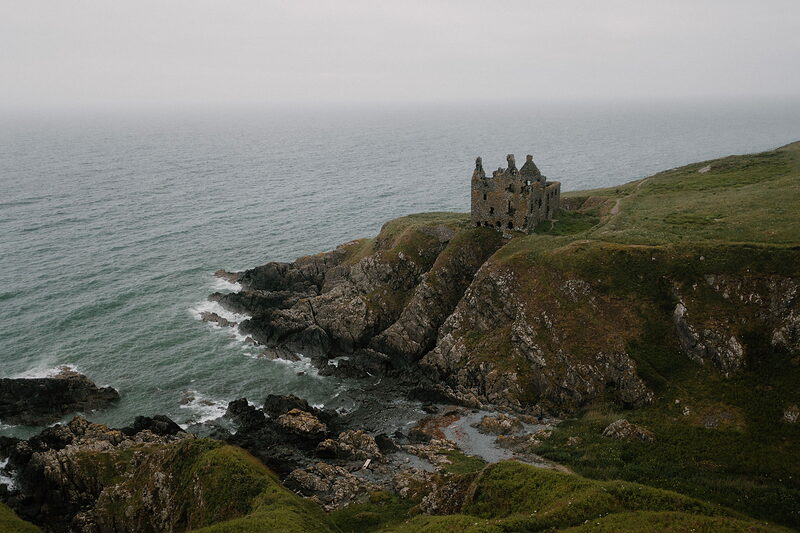 The cliff walk to Dunskey Castle from Portpatrick