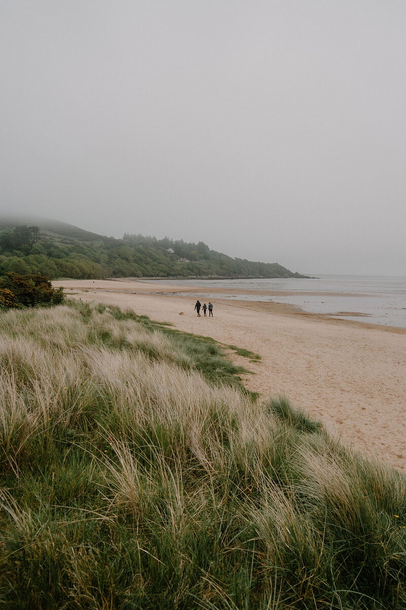 Sandyhills Beach with the dog and lunch at the Anchor
