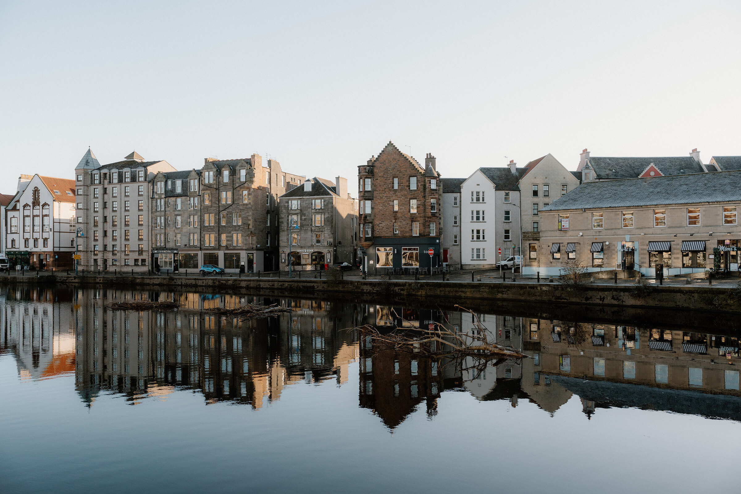Argonaut Books, the Water of Leith and the shore to Granton