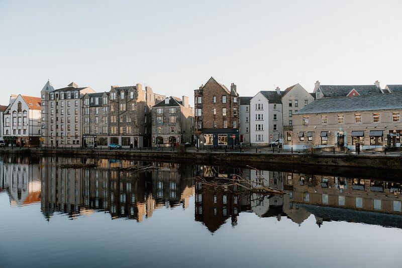 Argonaut Books, the Water of Leith and the shore to Granton