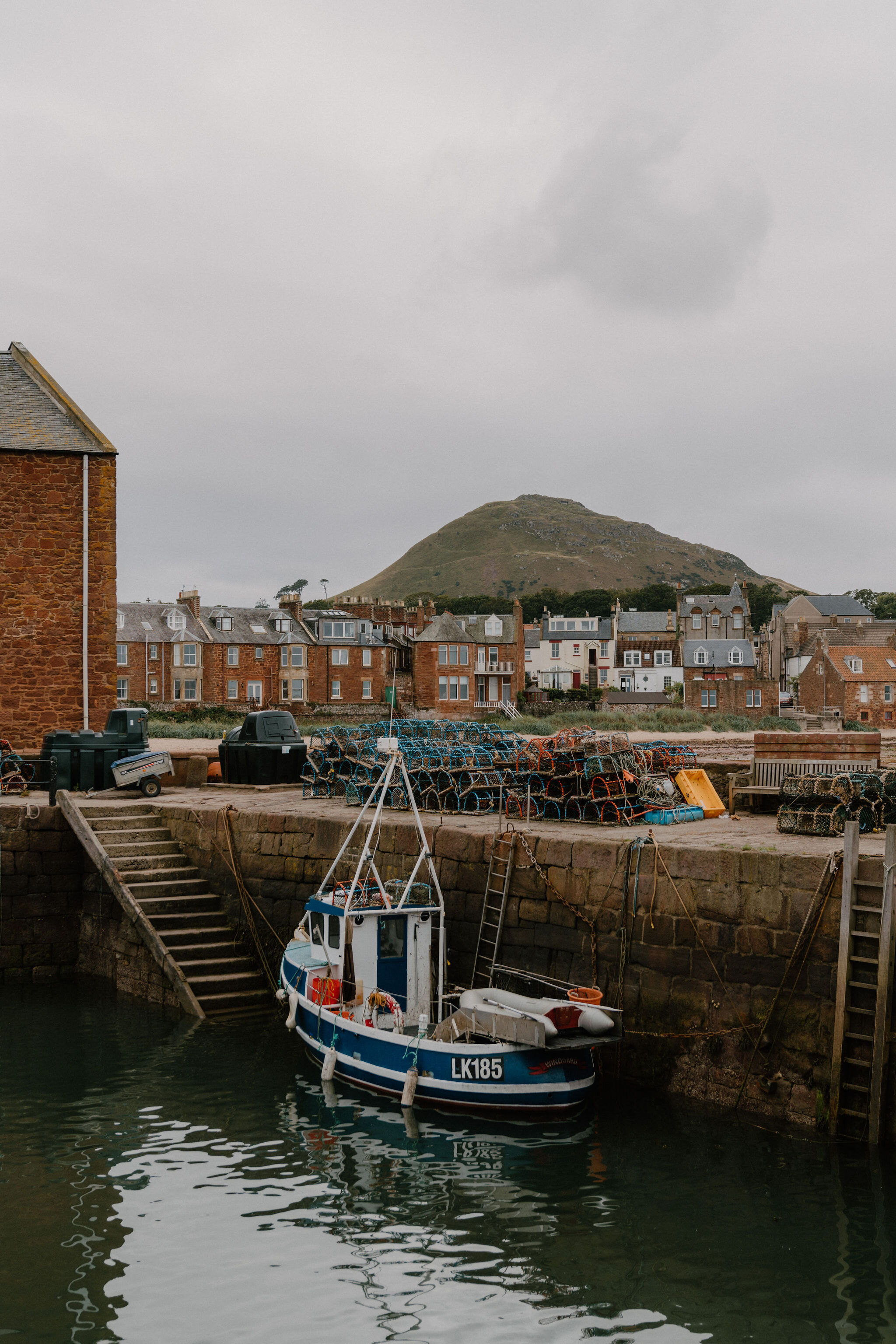 North Berwick harbour at dusk and a pint at the Ship Inn