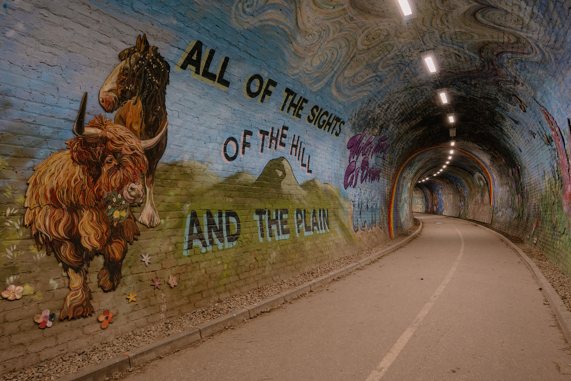 Colinton Tunnel and the Dells with the dog