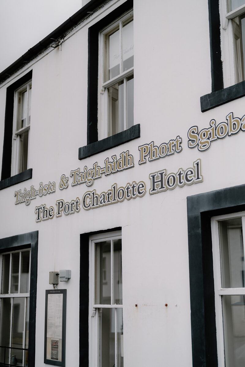 Port Charlotte's shore and a dram at the Port Charlotte Hotel