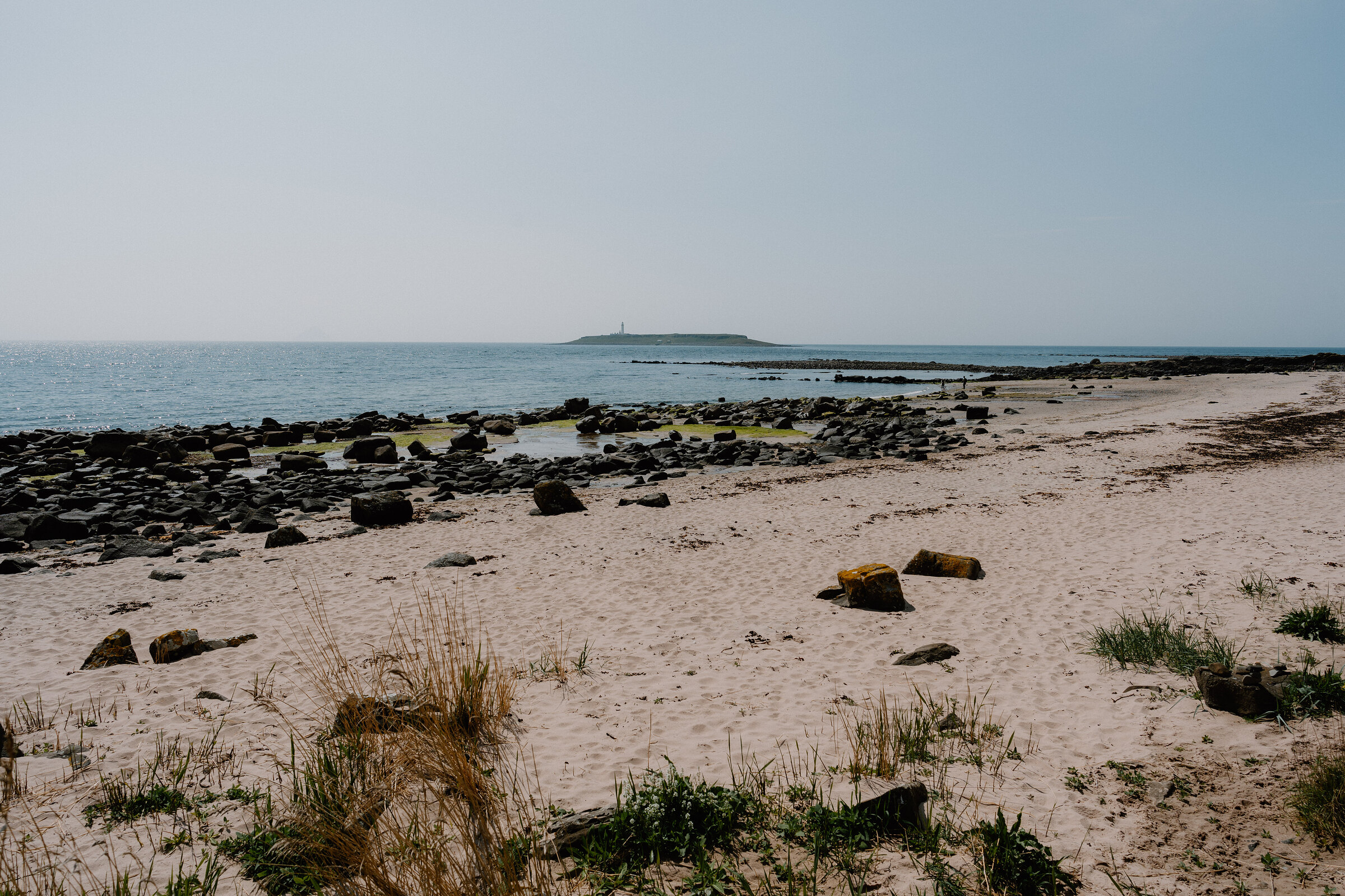 Silver Sands and Kildonan Castle on Arran