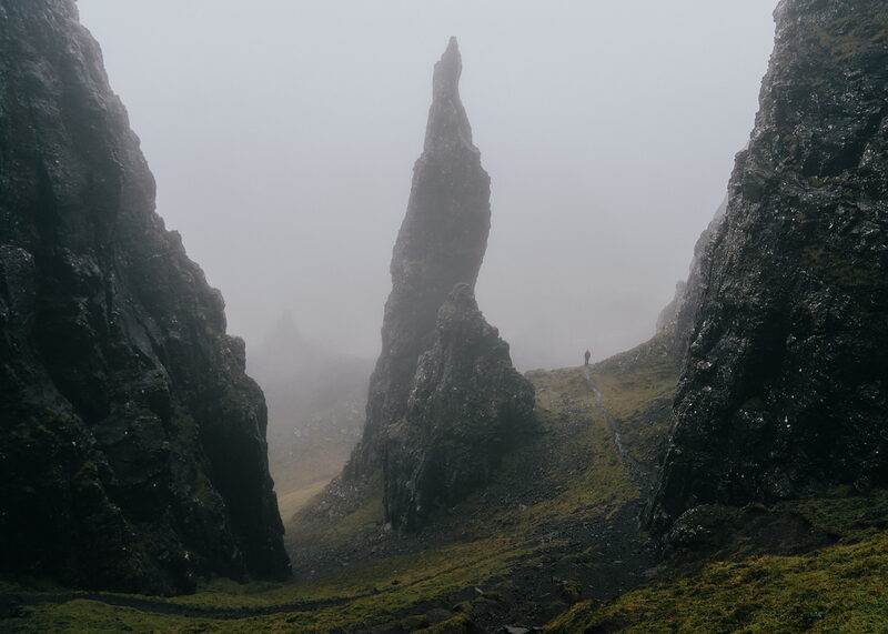 The Needle and the cliffs of the Quiraing.