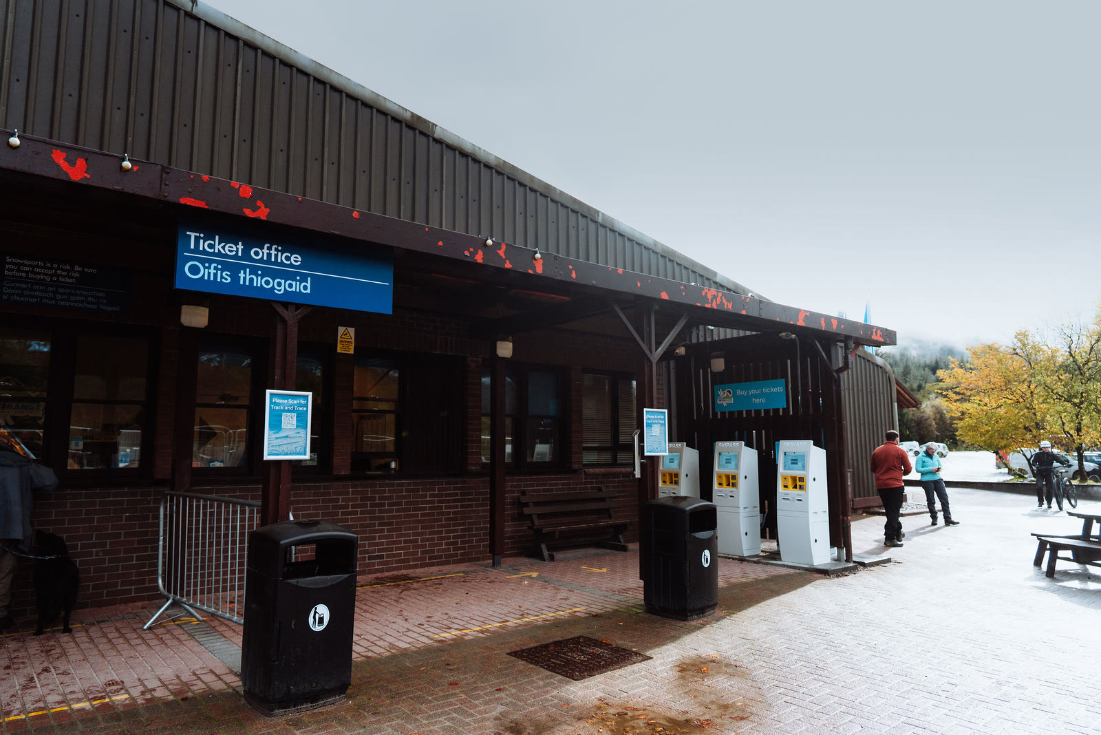 The ticket office at Nevis Range.