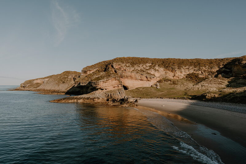 Hopeman and Clashach Cove with the dog