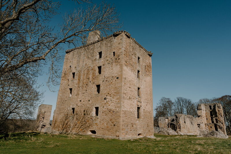 Spynie Palace and lunch in Lossiemouth