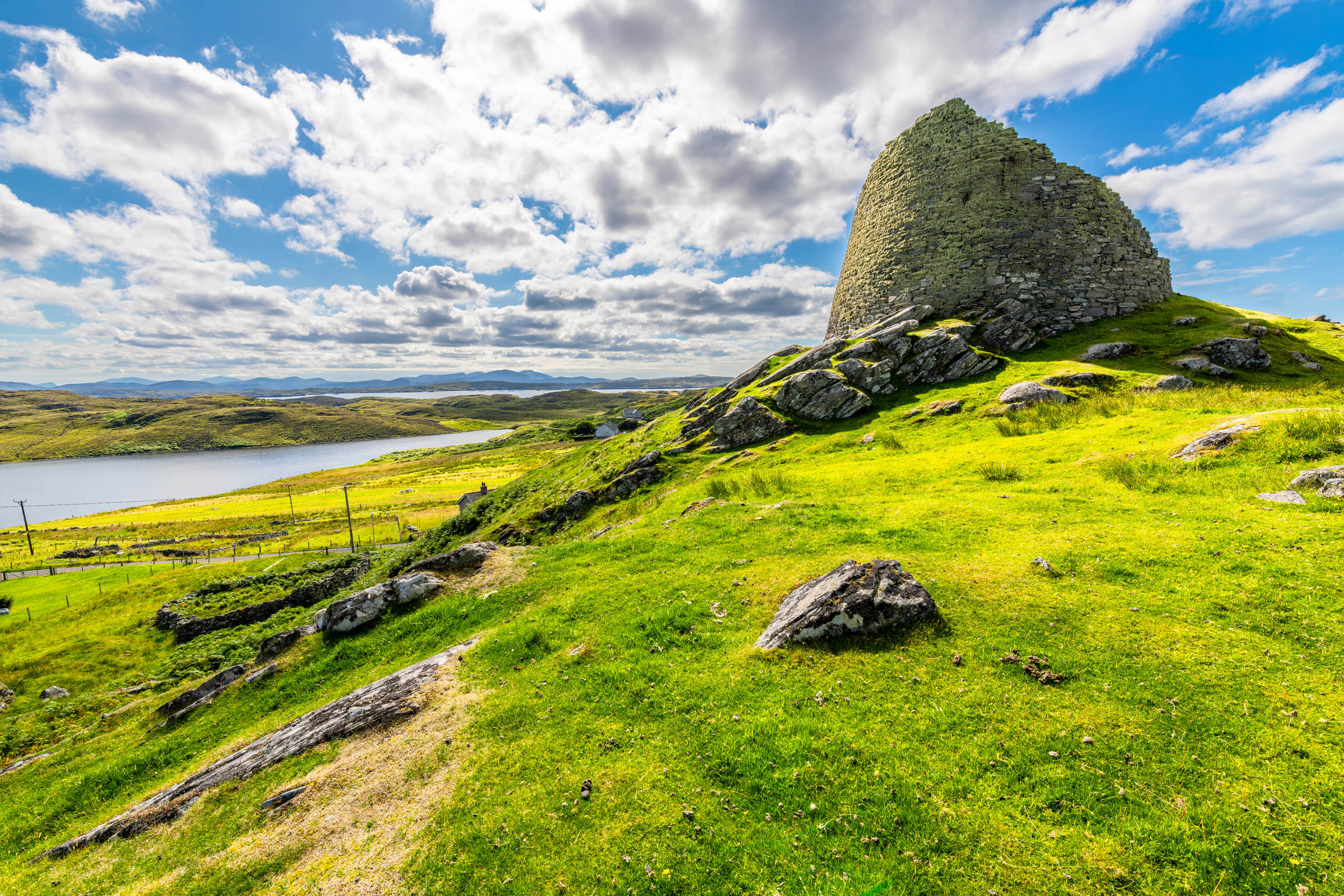 Dalmore Beach and Dun Carloway Broch