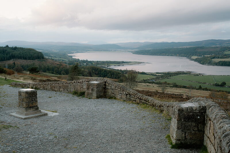 The Struie viewpoint and lunch in Tain's old station