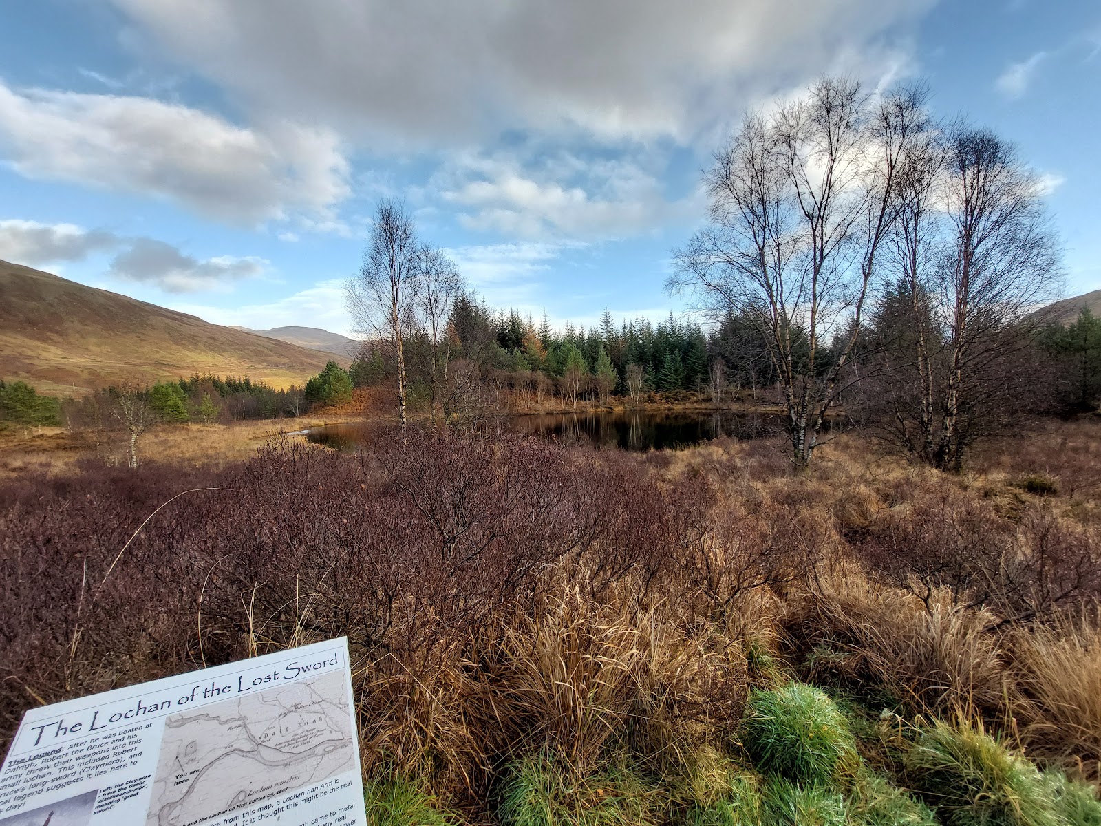 A walk to St Fillan's Priory and fish and chips in Tyndrum