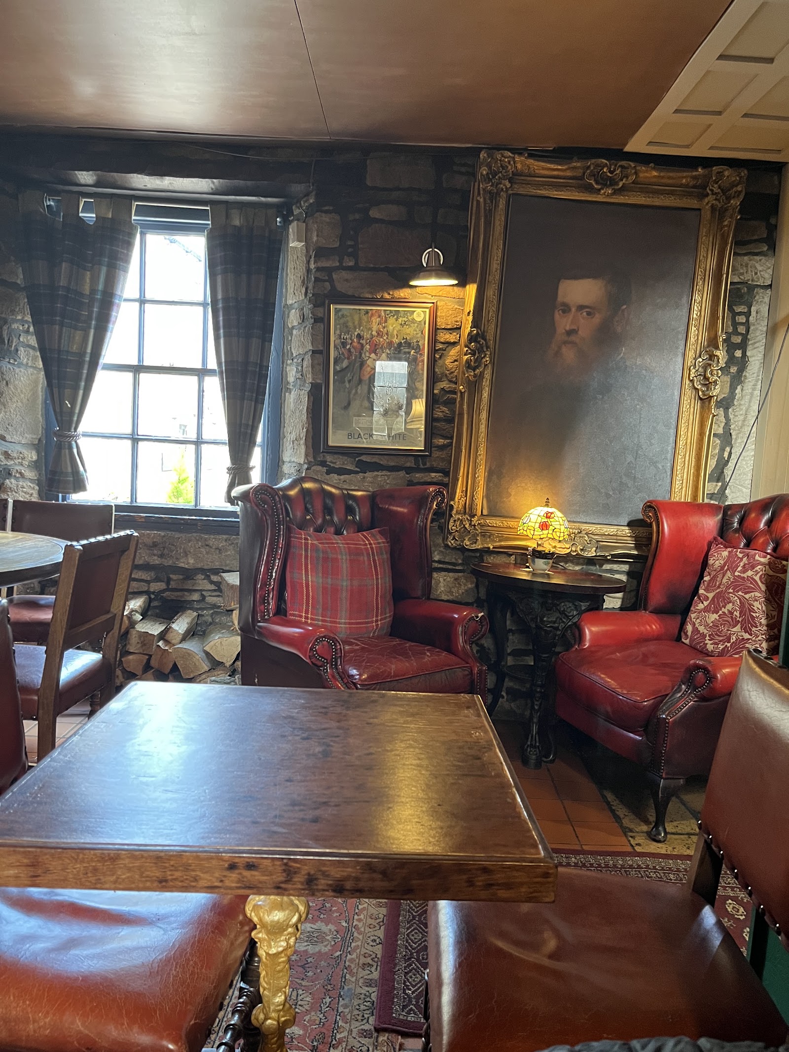 A cosy room at the Kirkstyle Inn, Dunning.