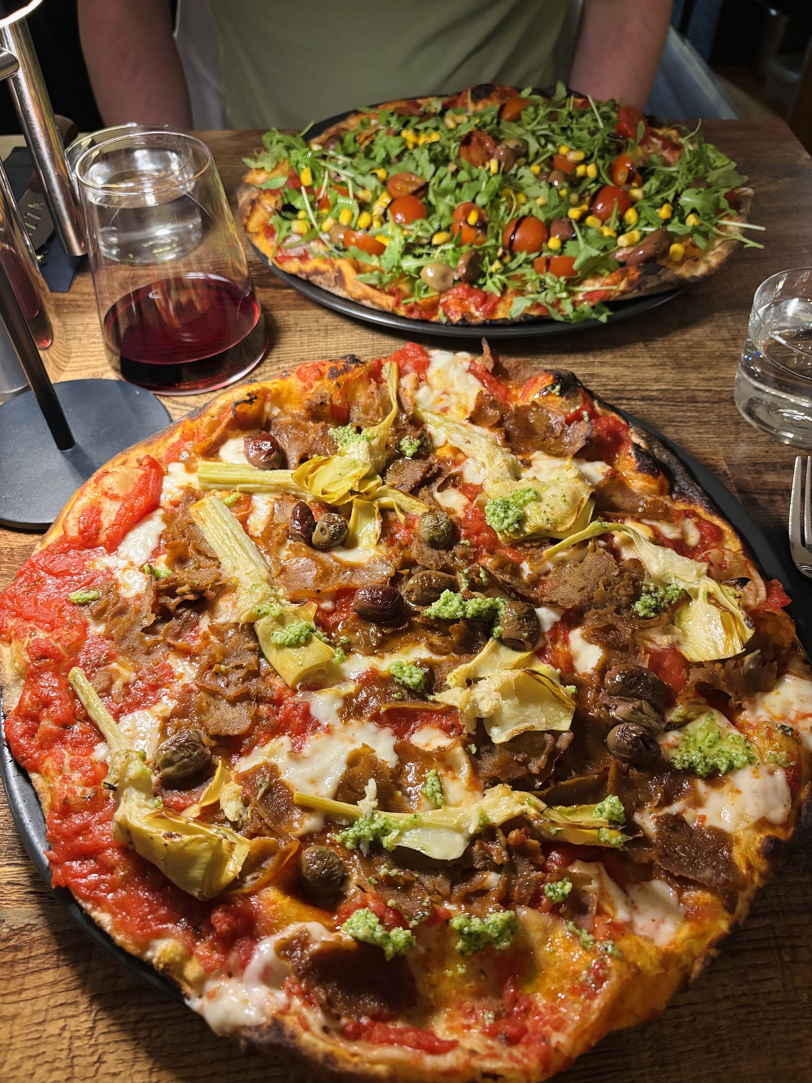 A vegan pizza at Novapizza on Howe Street.