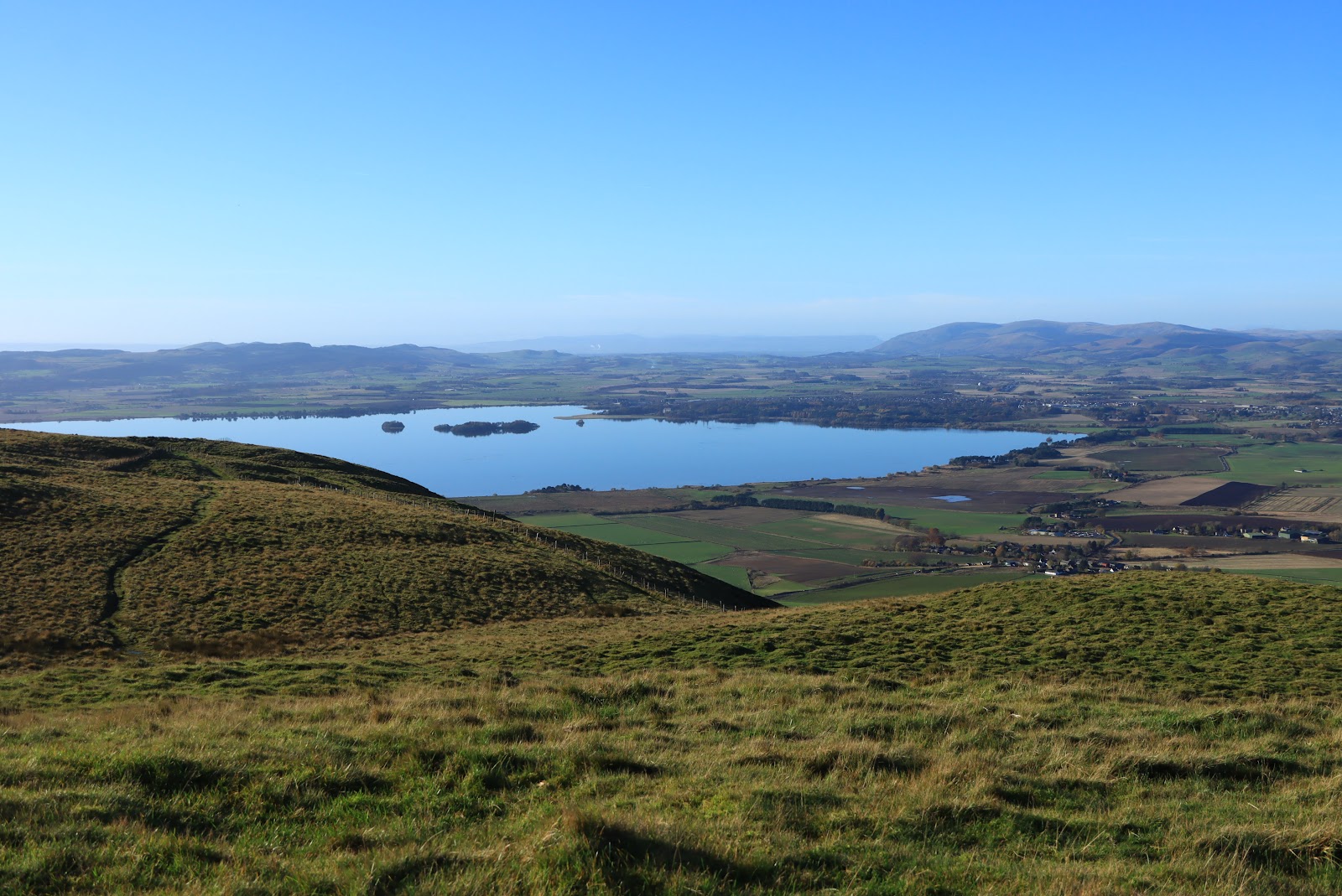 A walk up Bishop Hill from Portmoak church
