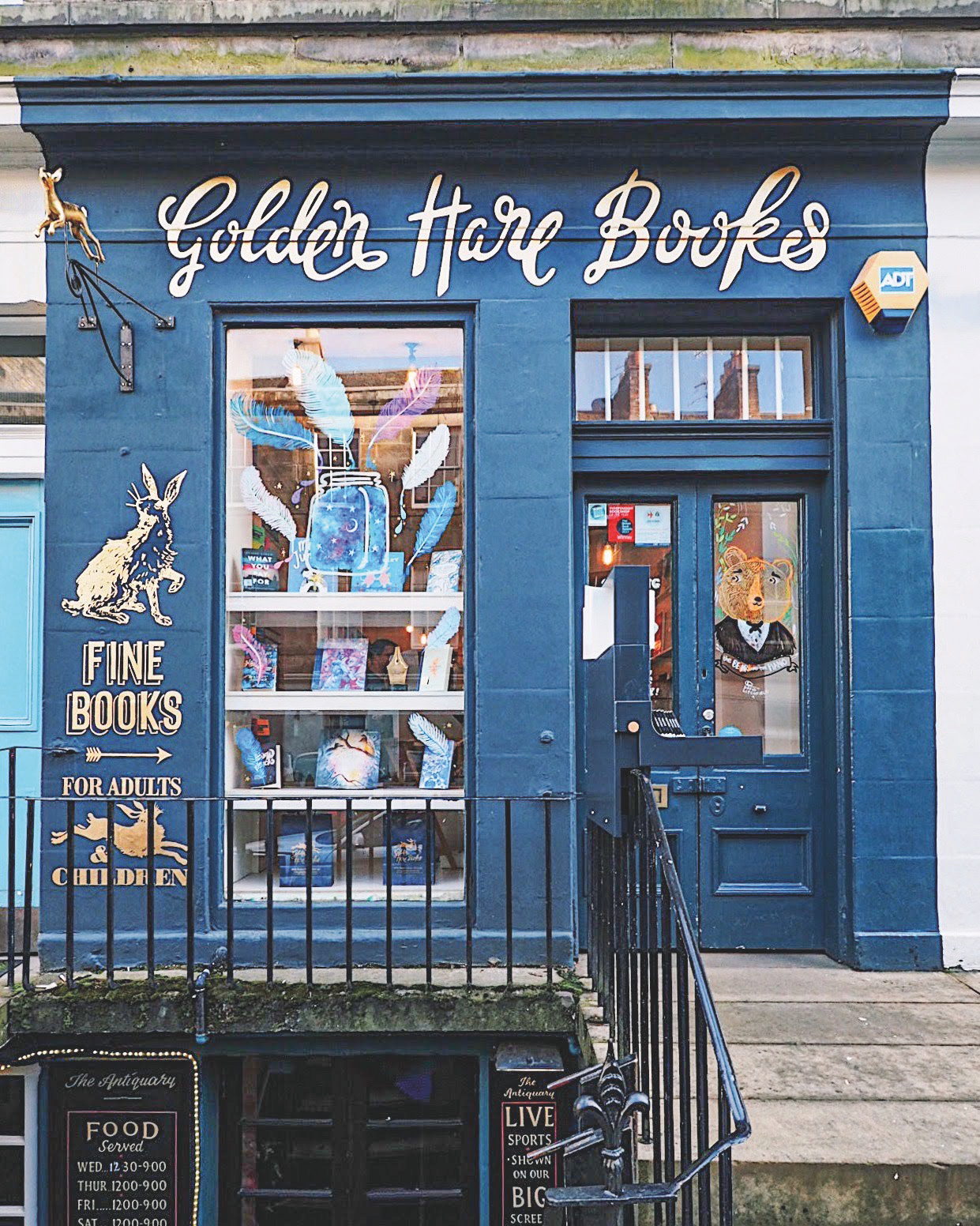 Golden Hare Books in Stockbridge, Edinburgh