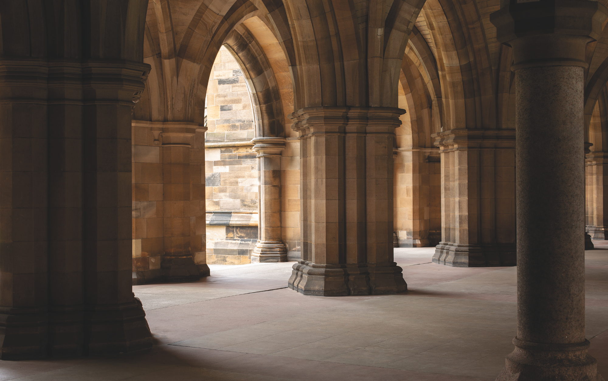 The cloisters at the University of Glasgow