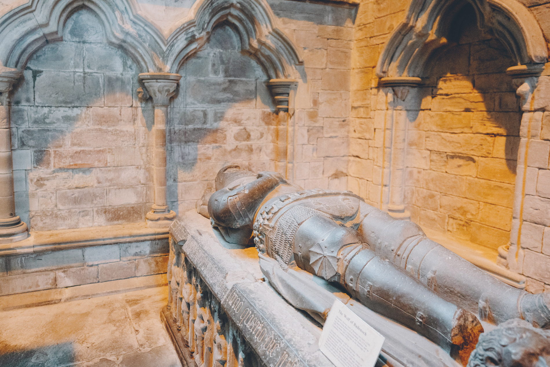 The early 15th-century tomb of Prince Alexander Stewart