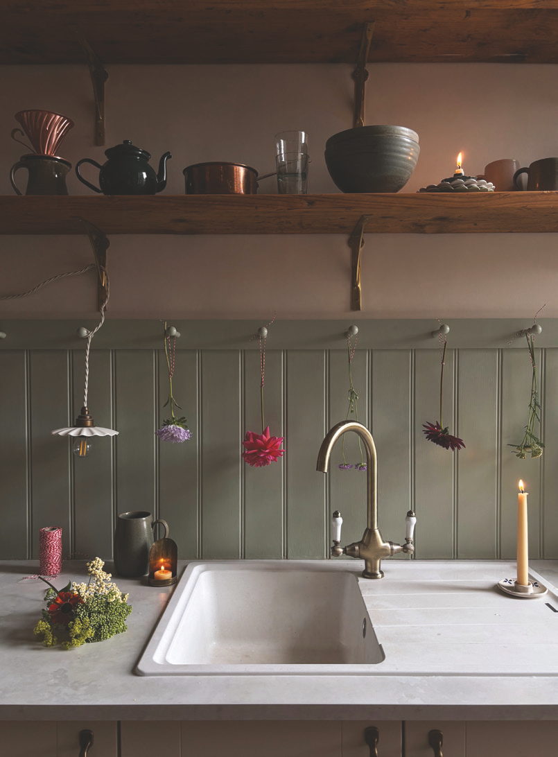 Autumnal Arrangement with author of Slow Seasons Rosie Steer, photograph by Rosie Steer
