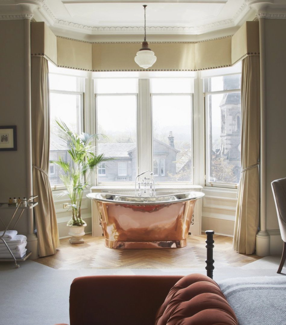 Dunstane Houses, copper bath in the bay window