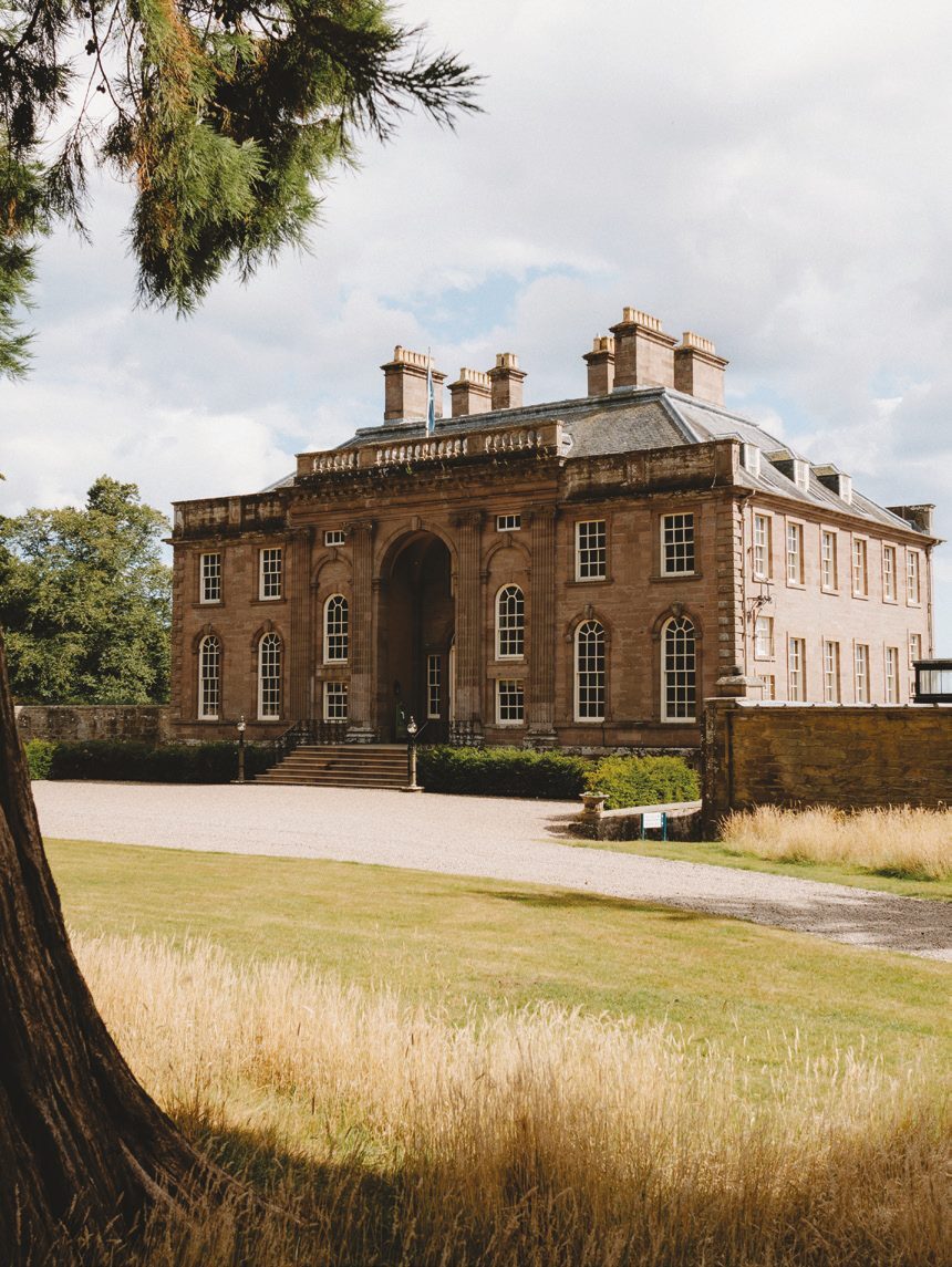 House of Dun, Georgian mansion front from the lawn