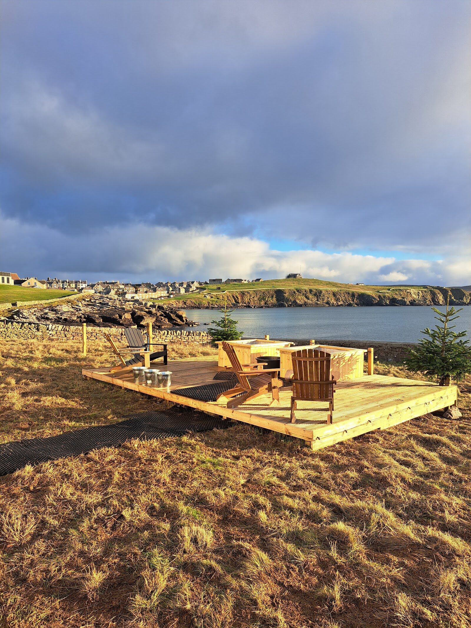 A wood-fired sauna on Lerwick's waterfront