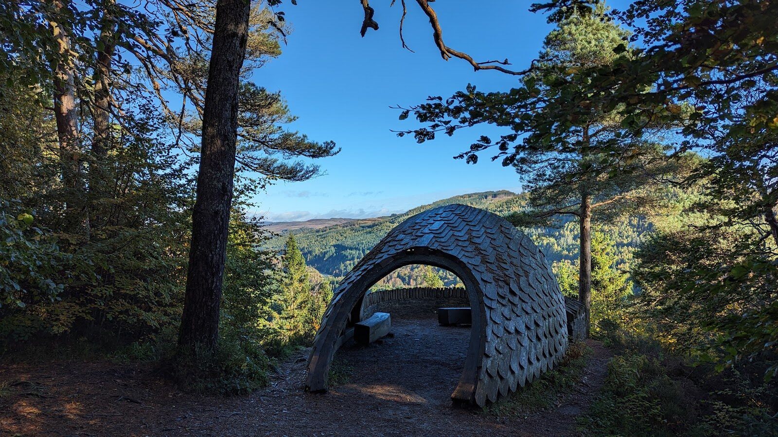 A walk to Pine Cone Point in Craigvinean Forest
