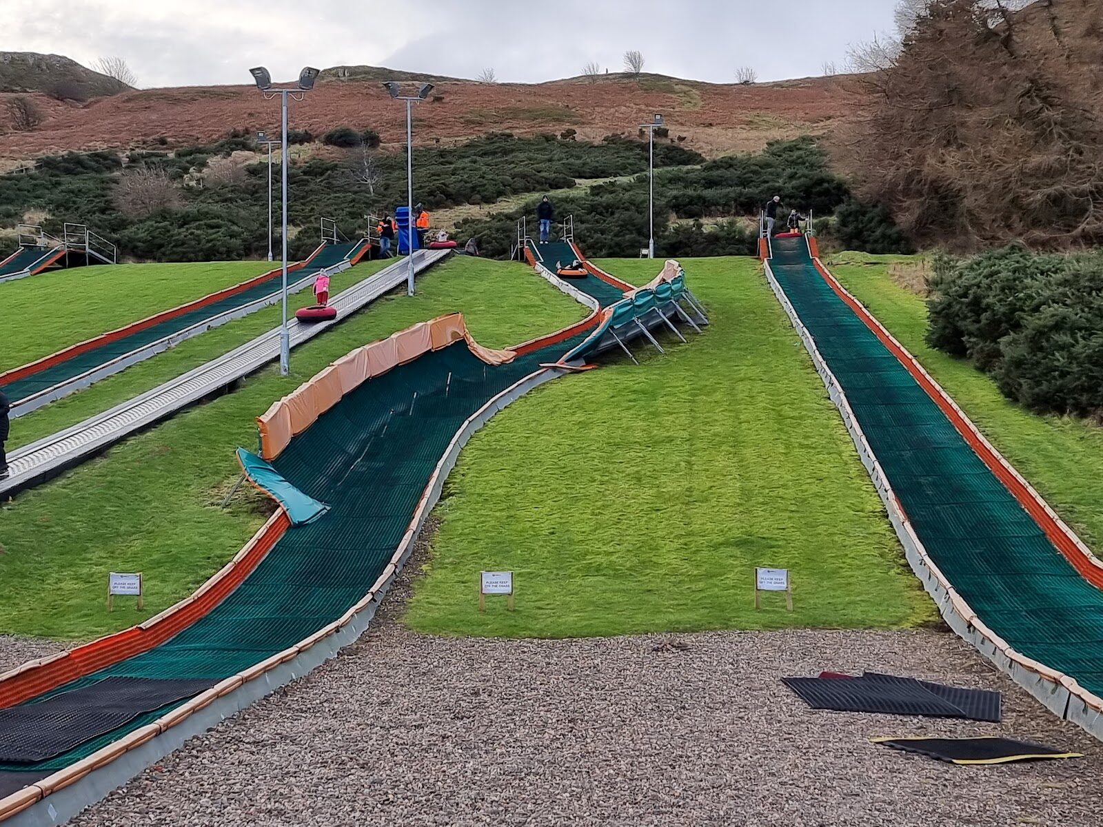 The Alpine Coaster and tubing at Hillend