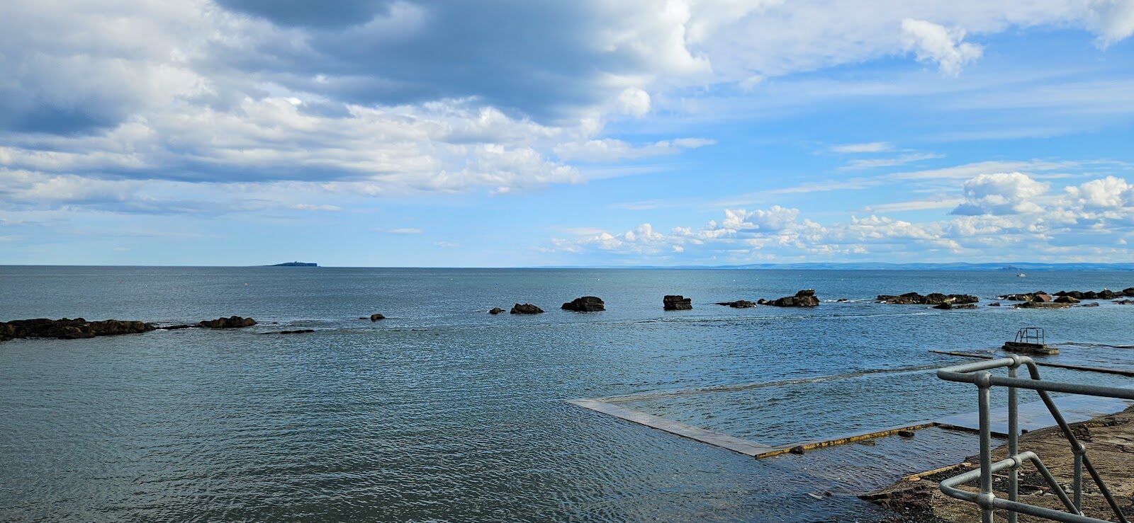 Cellardyke's tidal pool and fish and chips in Anstruther