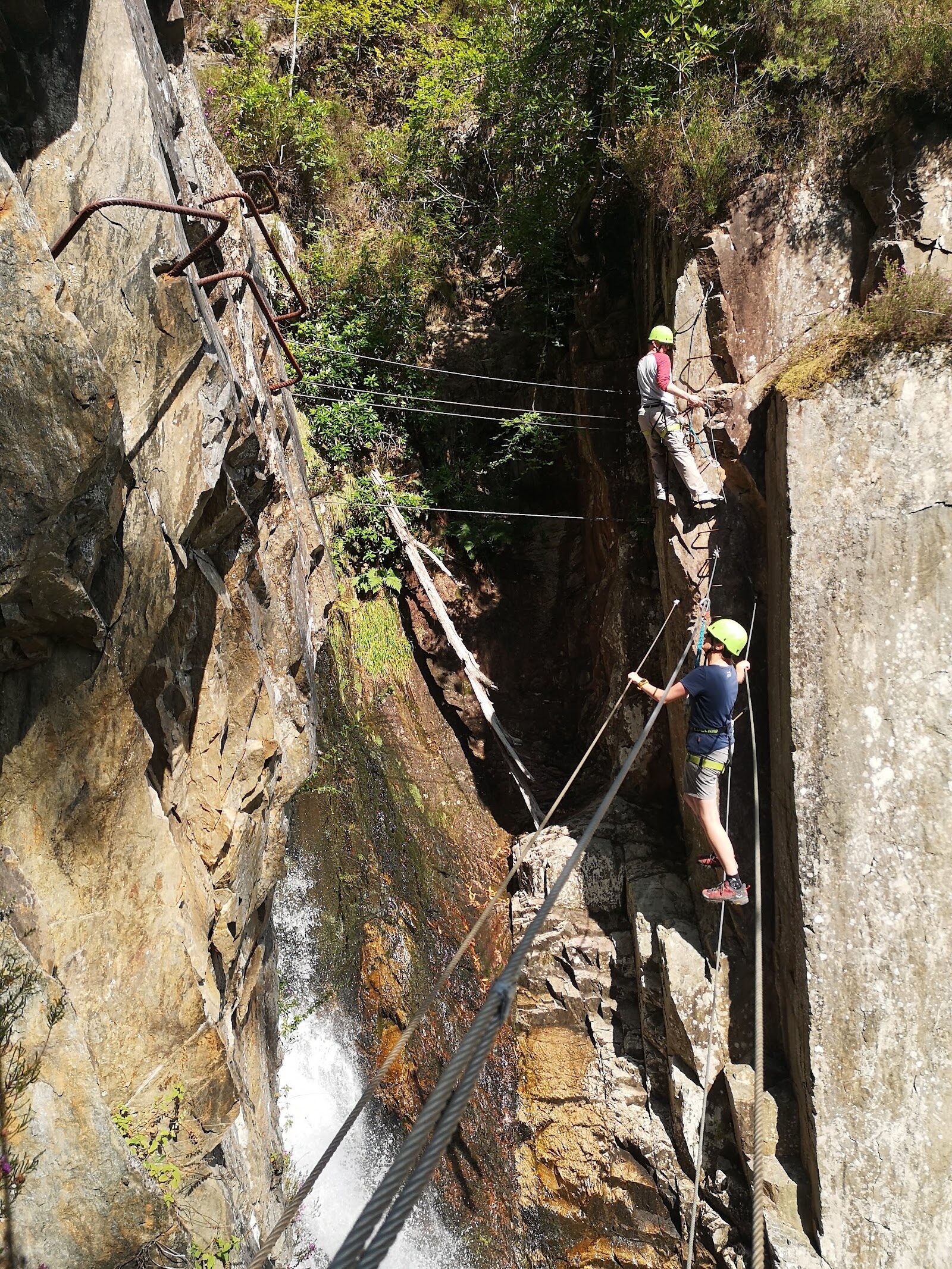 The via ferrata above Kinlochleven