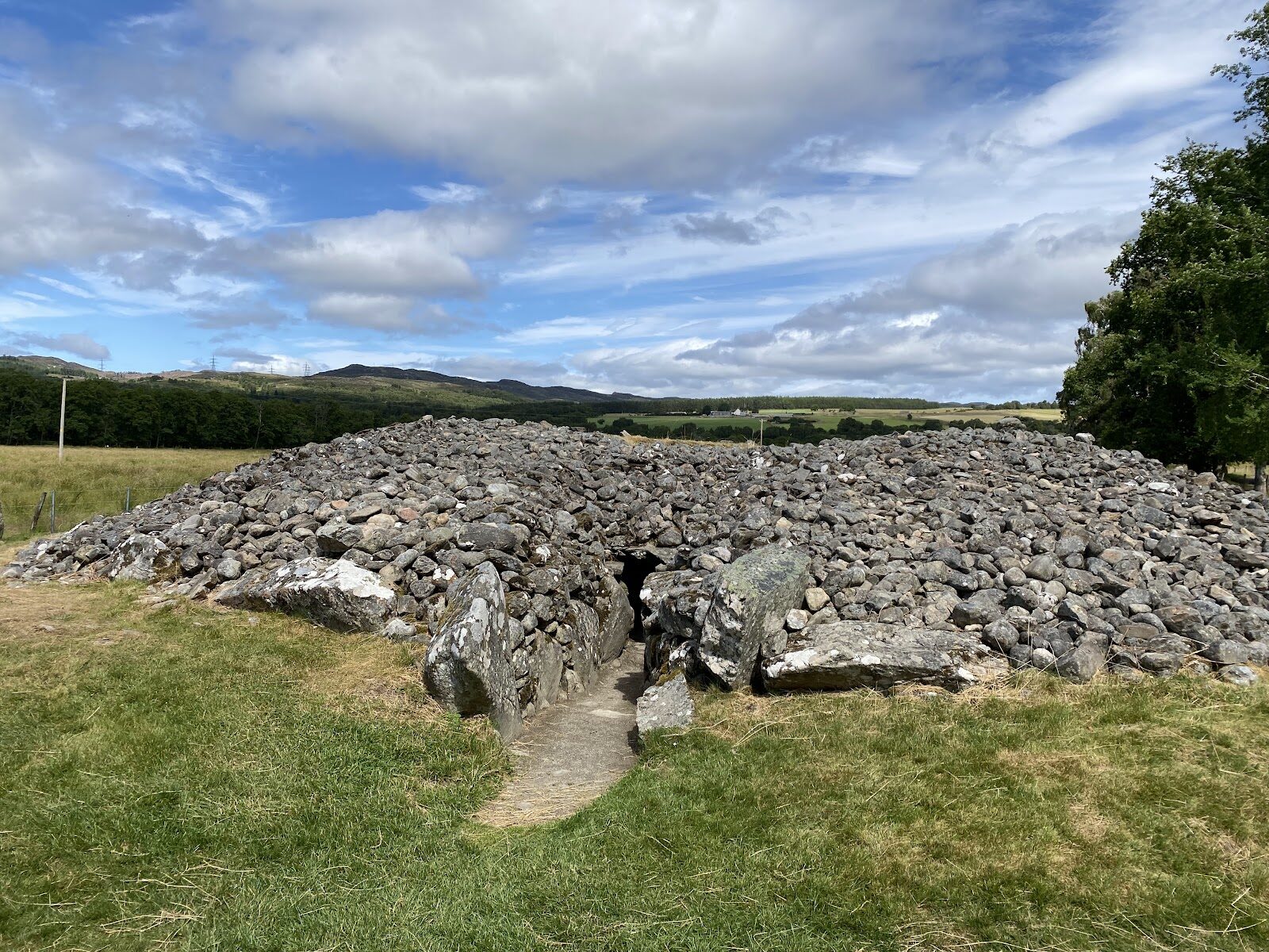 Corrimony Chambered Cairn in Glen Urquhart