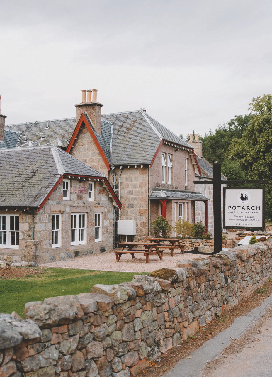 Potarch: the café, the Dinnie Stones and the Deeside Way