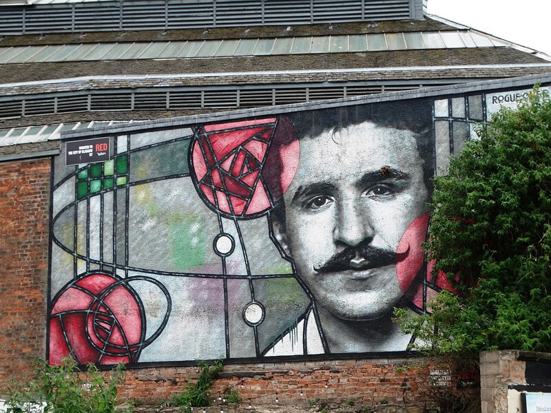 The Mackintosh mural at the Clutha