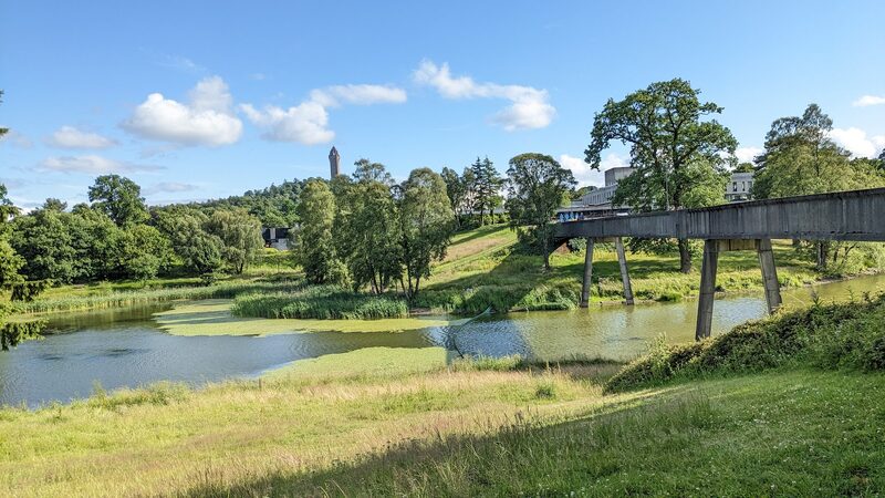 Airthrey Loch and the University of Stirling
