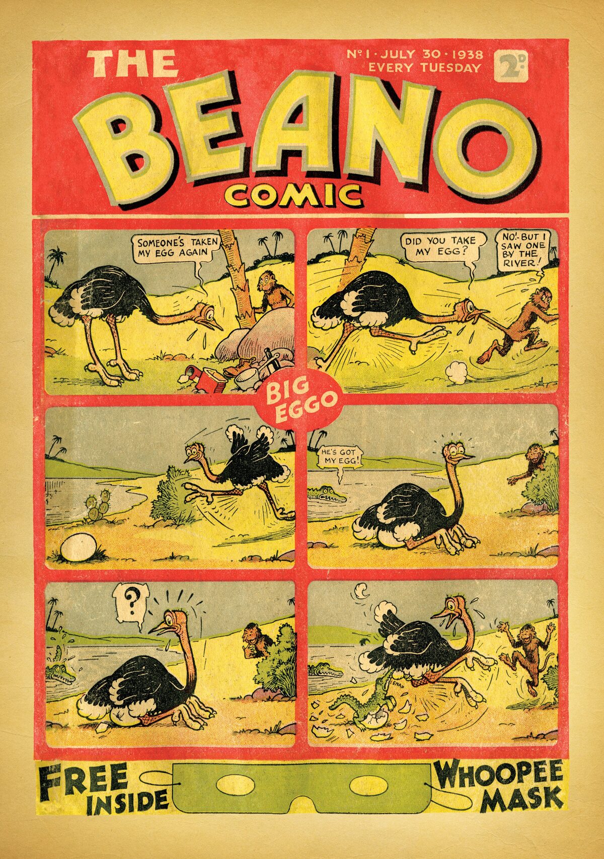 The First Ever Beano Comic